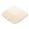 Boardwalk Bagasse PFAS-Free Food Containers, 1-Compartment, 6 x 6 x 3.19, White, Bamboo/Sugarcane, 500PK HL-66BW-NPFA - alternate 2